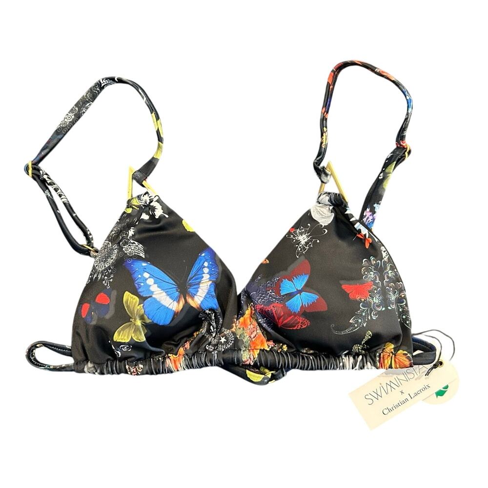NWT Swiminista x Christian Lacroix Butterfly Bikini Top – Size XL